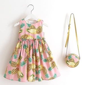 Girls pineapple spring dress